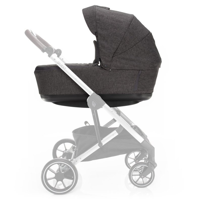 Set kočík Quest+ korba+ adaptéry+ autosedačka, Vulcan Black/Silver