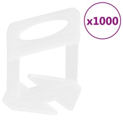 vidaXL Podložky na vyrovnávanie dlaždíc 1000 ks 1,5 mm