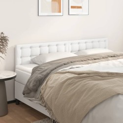 vidaXL Čelá postele 2 ks biele 100x5x78/88 cm umelá koža