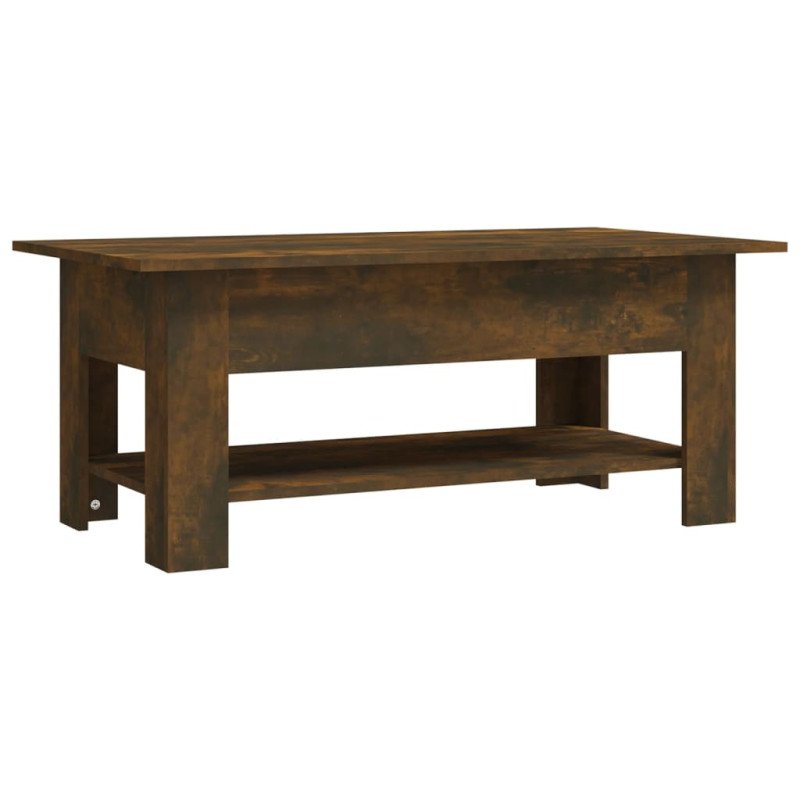 vidaXL Konferenčný stolík údený dub 102x55x43 cm drevotrieska
