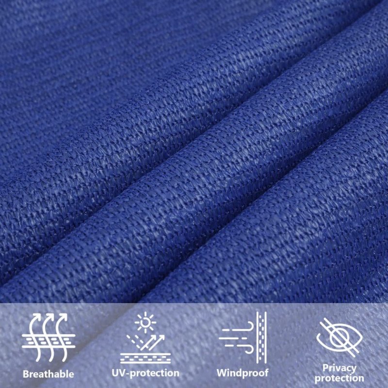 vidaXL Tieniaca plachta 160 g/m² modrá 2,5x4,5 m HDPE