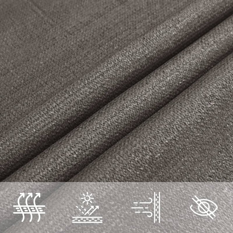 vidaXL Tieniaca plachta 160 g/m² antracitová 4,5x4,5x4,5 m HDPE