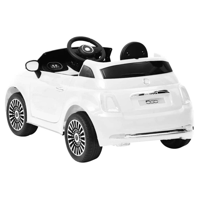 vidaXL Detské elektrické autíčko Fiat 500, biele