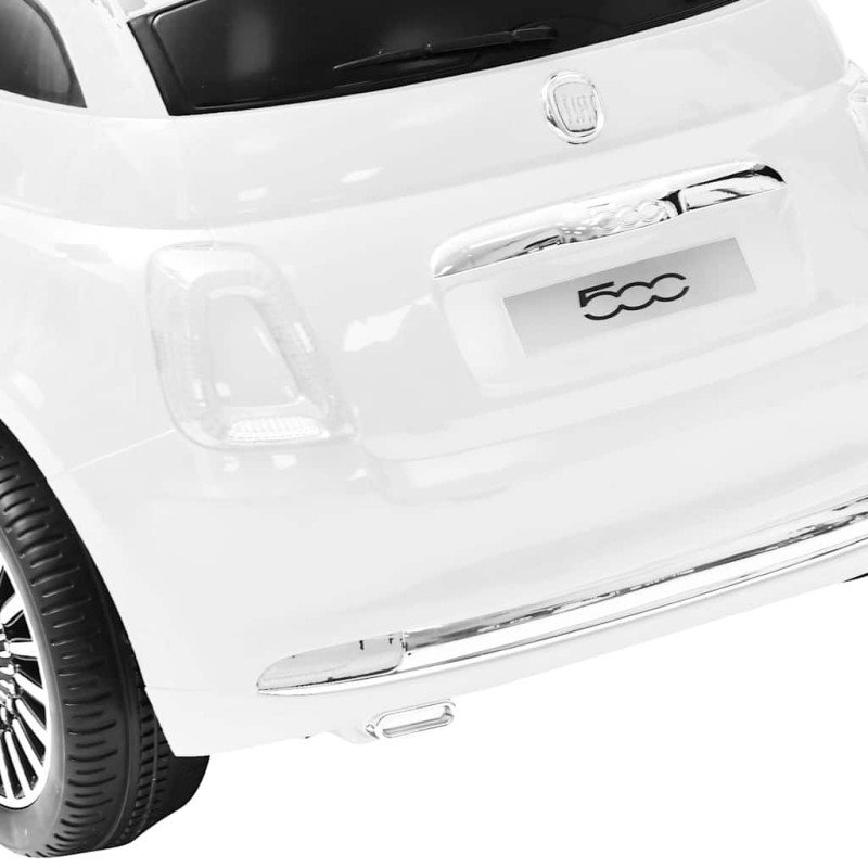 vidaXL Detské elektrické autíčko Fiat 500, biele
