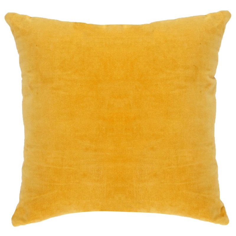 vidaXL Vankúše bavlnené zamatové 2 ks 45x45 cm žlté