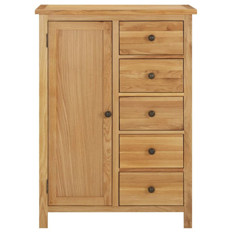 vidaXL Šatník 76x52x105 cm masívne dubové drevo