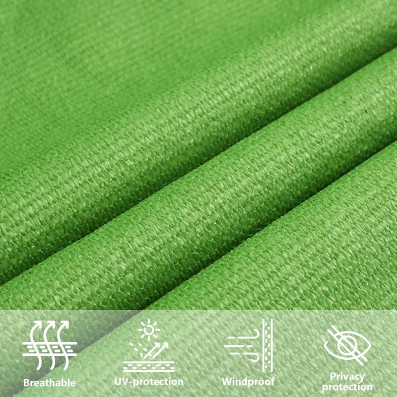 vidaXL Tieniaca plachta 160 g/m² bledozelená 4x5x6,8 m HDPE