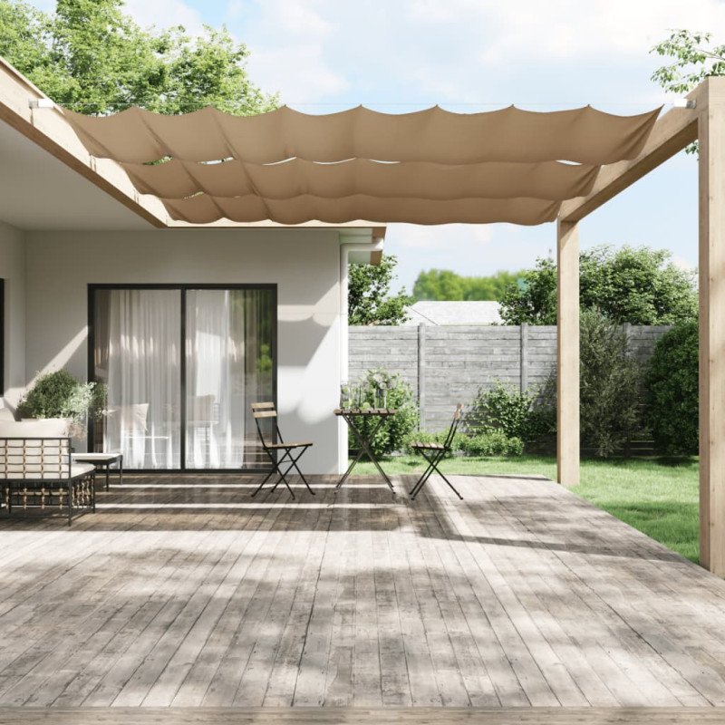 vidaXL Vertikálna markíza sivohnedá 180x1000 cm oxfordská látka
