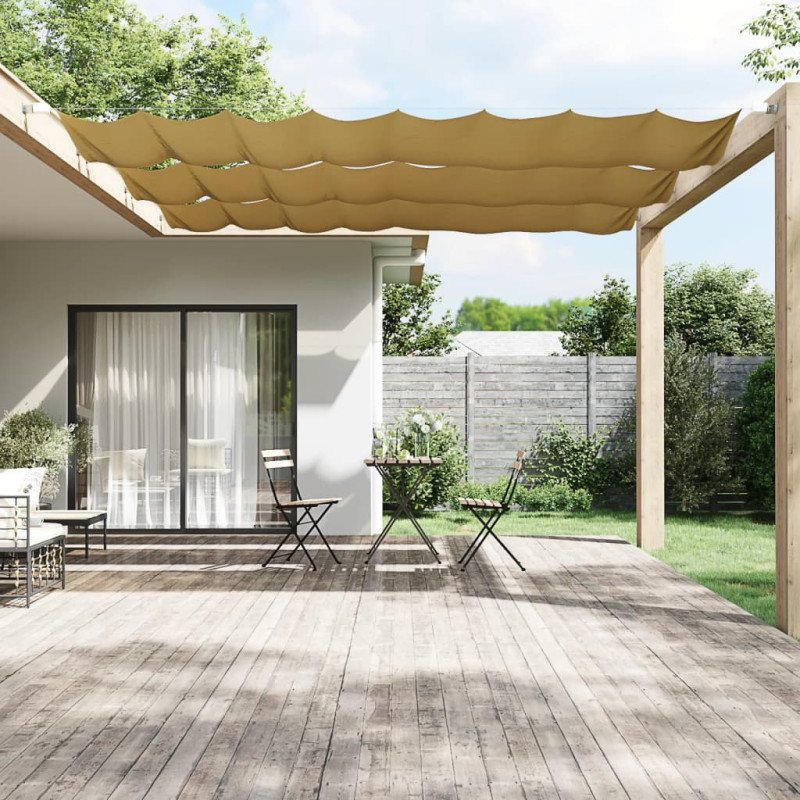 vidaXL Vertikálna markíza béžová 100x1000 cm oxfordská látka