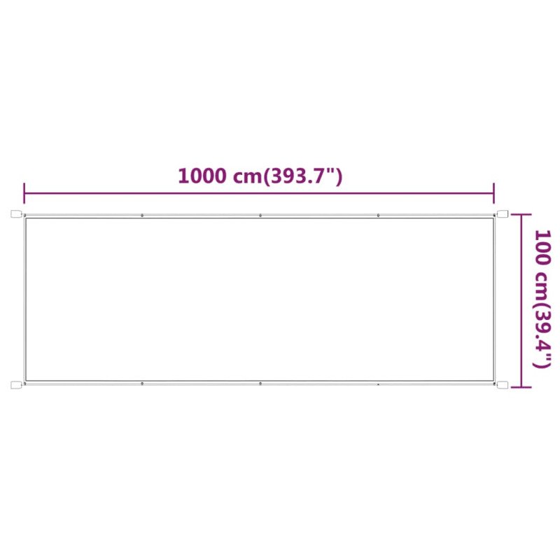 vidaXL Vertikálna markíza béžová 100x1000 cm oxfordská látka