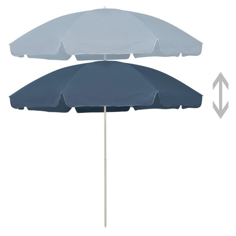 vidaXL Plážový slnečník modrý 300 cm