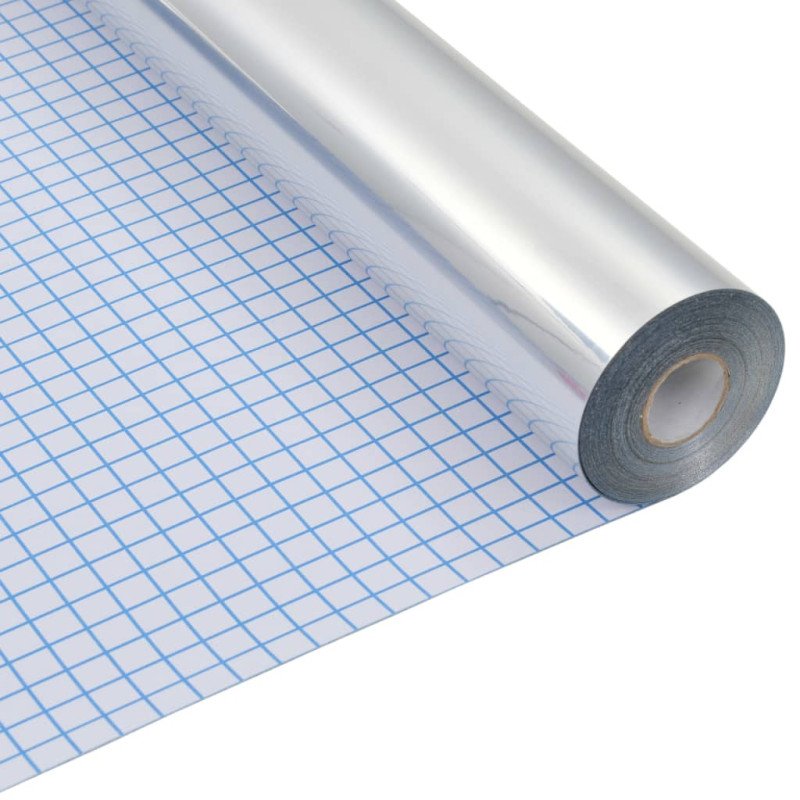 vidaXL Samolepiaca zrkadlová okenná tapeta 0,9x10 m
