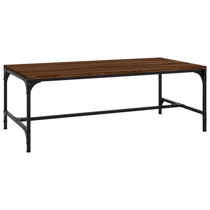vidaXL Konferenčný stolík hnedý dub 80x50x35 cm spracované drevo
