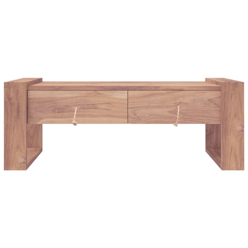 vidaXL Konferenčný stolík 110x60x40 cm masívne teakové drevo