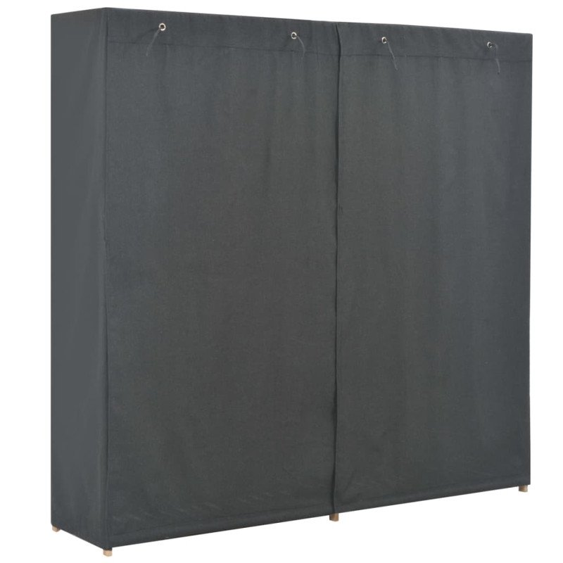 vidaXL Šatník sivý 173x40x170 cm látkový