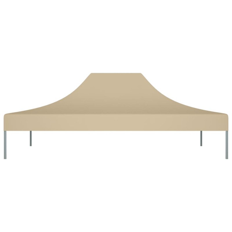 vidaXL Strecha na párty stan 4,5x3 m, béžová 270 g/m²