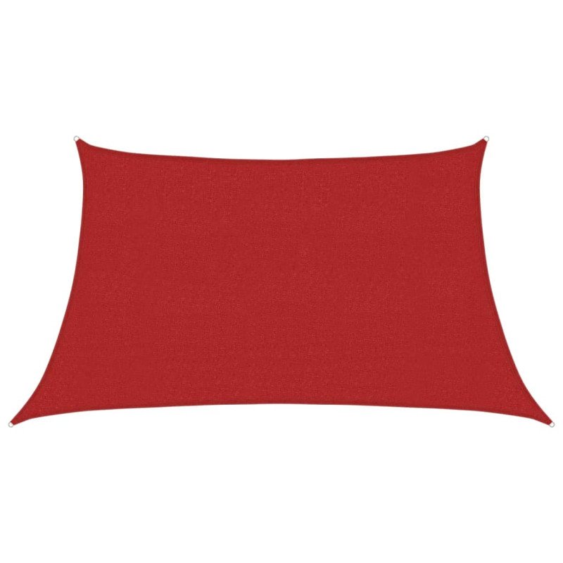 vidaXL Tieniaca plachta 160 g/m² červená 3/4x2 m HDPE