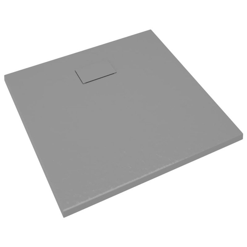 vidaXL Sprchová vanička SMC sivá 90x80 cm