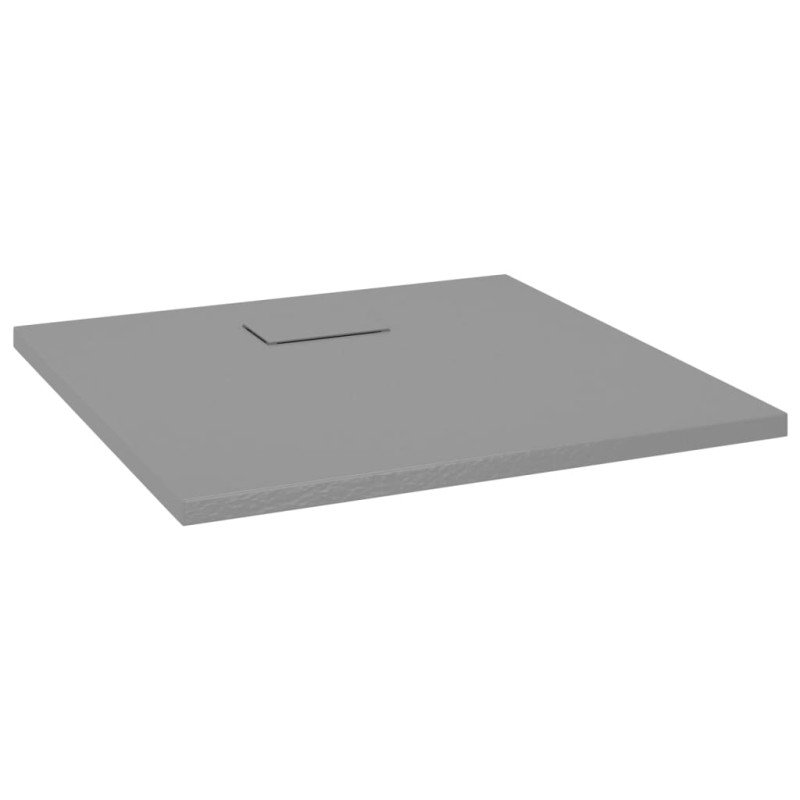 vidaXL Sprchová vanička SMC sivá 80x80 cm