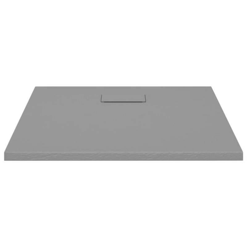 vidaXL Sprchová vanička SMC sivá 80x80 cm
