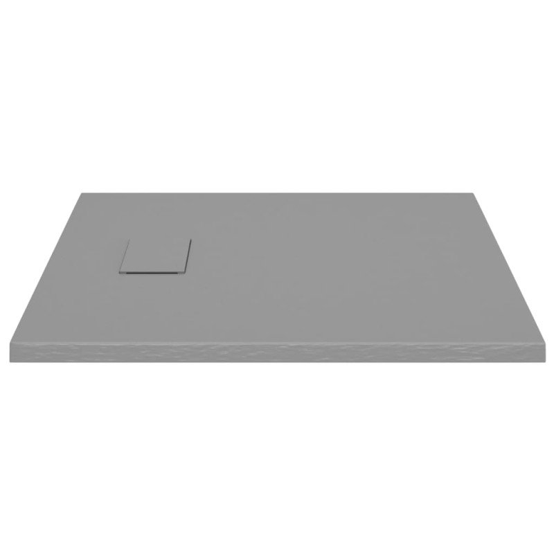 vidaXL Sprchová vanička SMC sivá 80x80 cm