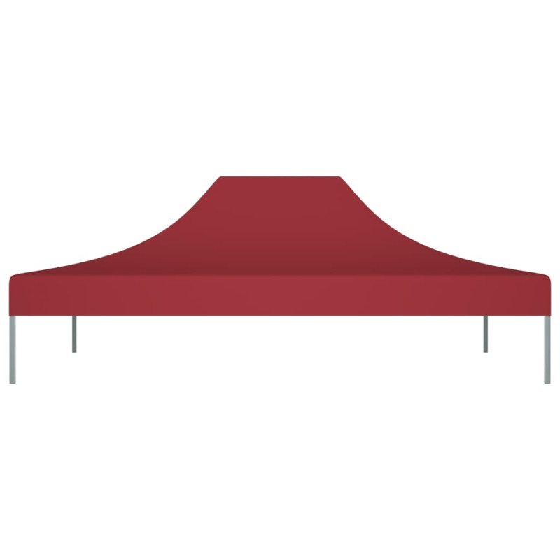 vidaXL Strecha na párty stan 4,5x3 m, vínová 270 g/m²