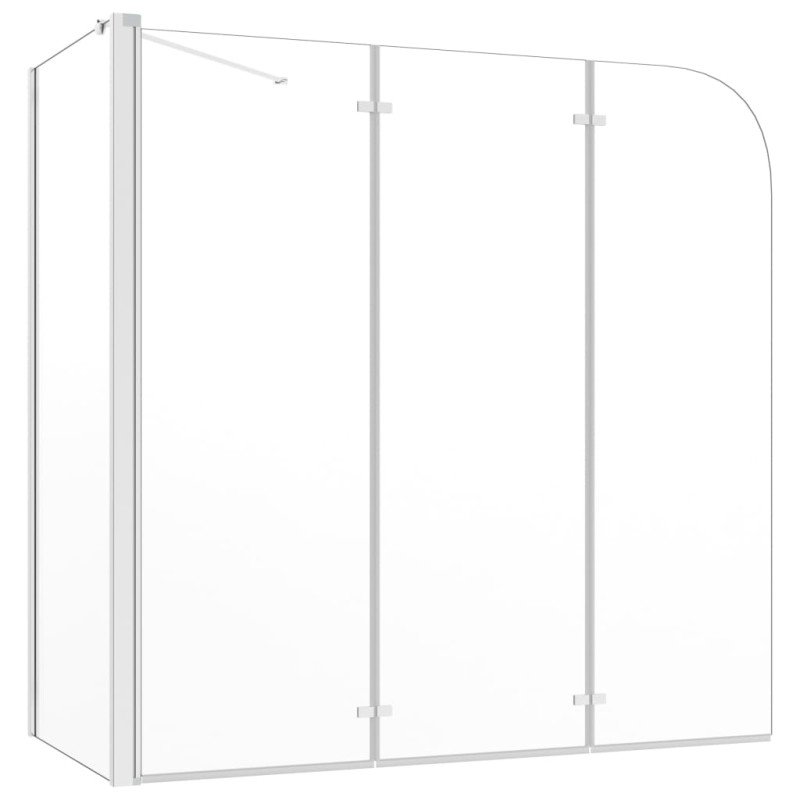vidaXL Sprchová zástena 120x69x130 cm tvrdené sklo priehľadná