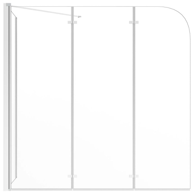 vidaXL Sprchová zástena 120x69x130 cm tvrdené sklo priehľadná