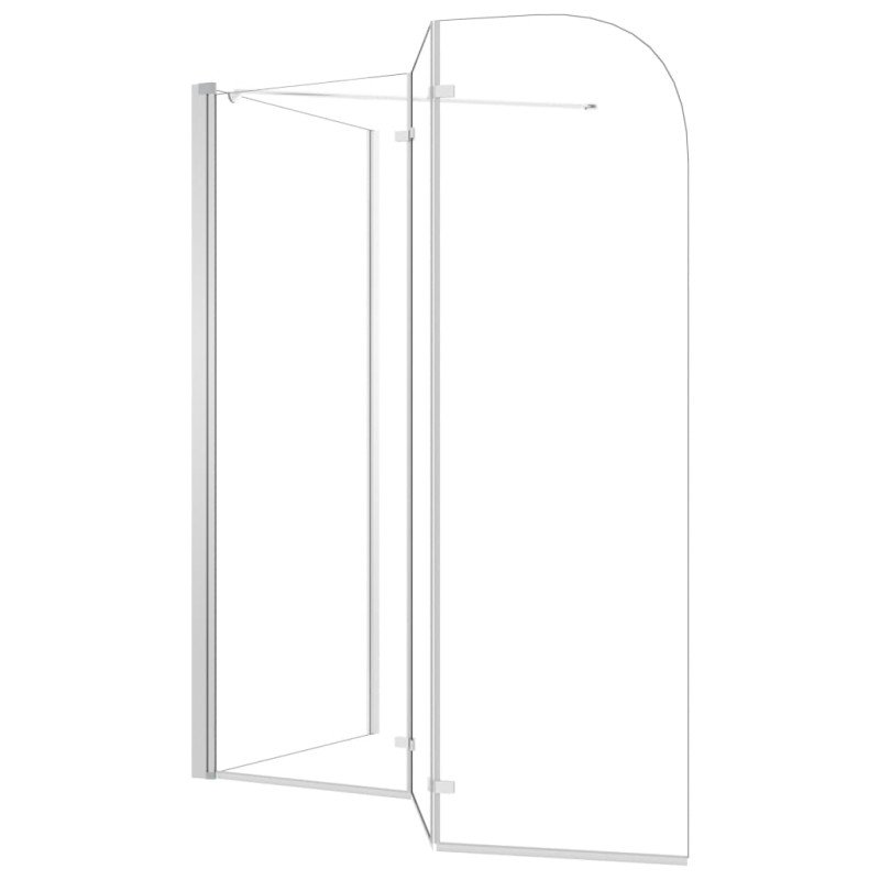 vidaXL Sprchová zástena 120x69x130 cm tvrdené sklo priehľadná