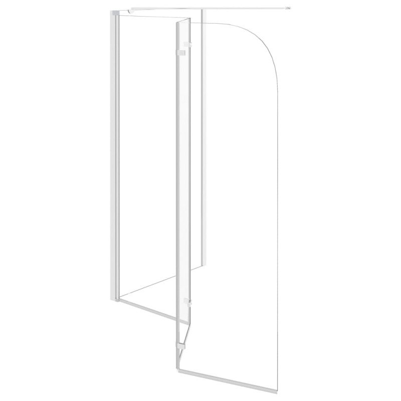 vidaXL Sprchová zástena 120x69x130 cm tvrdené sklo priehľadná