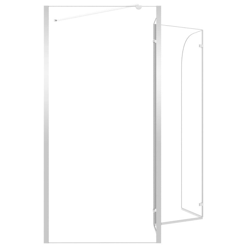 vidaXL Sprchová zástena 120x69x130 cm tvrdené sklo priehľadná