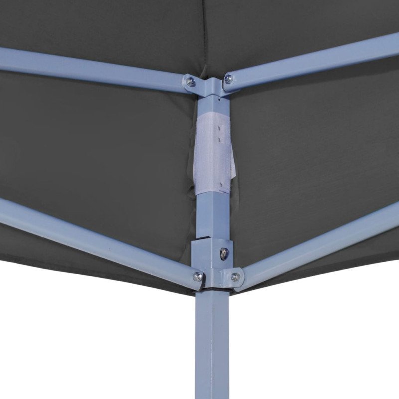 vidaXL Strecha na párty stan 4,5x3 m, antracitová 270 g/m²