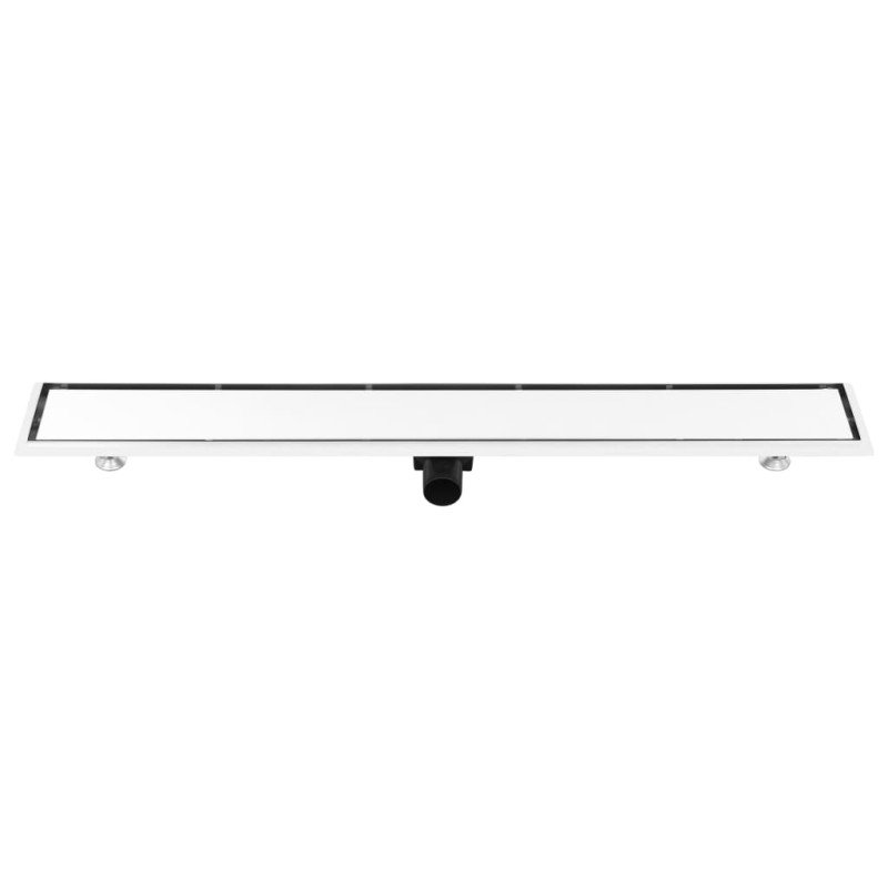 vidaXL Sprchový odtok s krytom 2 v 1 103x14 cm nehrdzavejúca oceľ