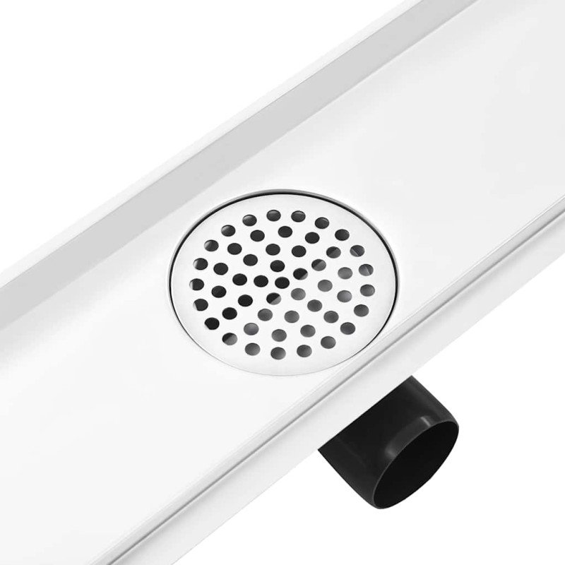 vidaXL Sprchový odtok s krytom 2 v 1 103x14 cm nehrdzavejúca oceľ