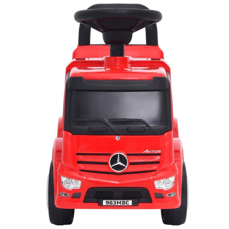 vidaXL Odrážacie auto Mercedes-Benz kamión červené