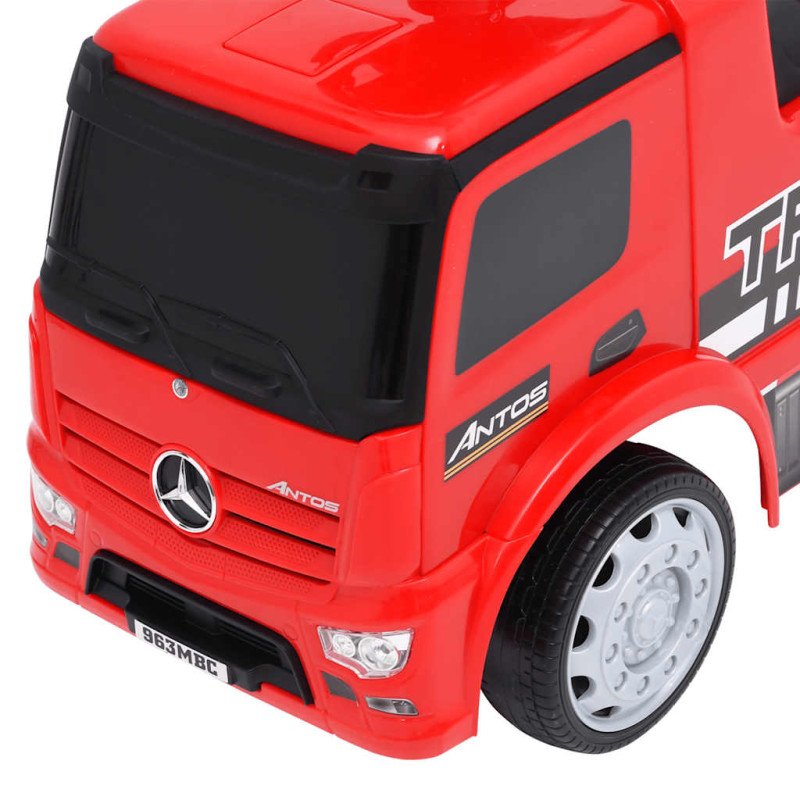 vidaXL Odrážacie auto Mercedes-Benz kamión červené