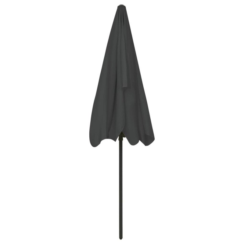 vidaXL Plážový slnečník antracitový 200x125 cm