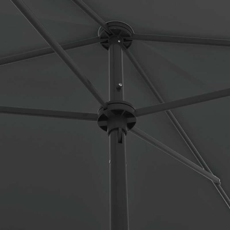 vidaXL Plážový slnečník antracitový 200x125 cm