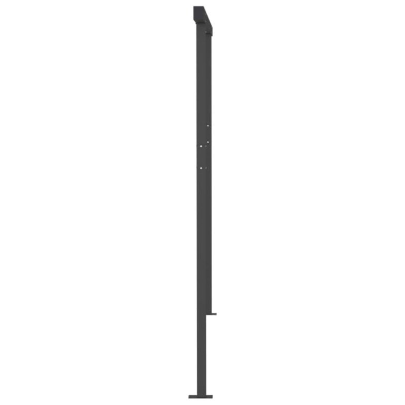 vidaXL Ručne zaťahovacia markíza s LED 4x3,5 cm krémová