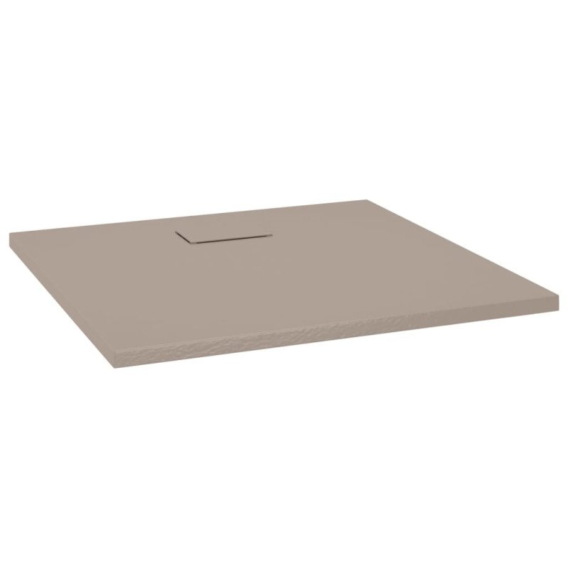 vidaXL Sprchová vanička SMC hnedá 90x80 cm