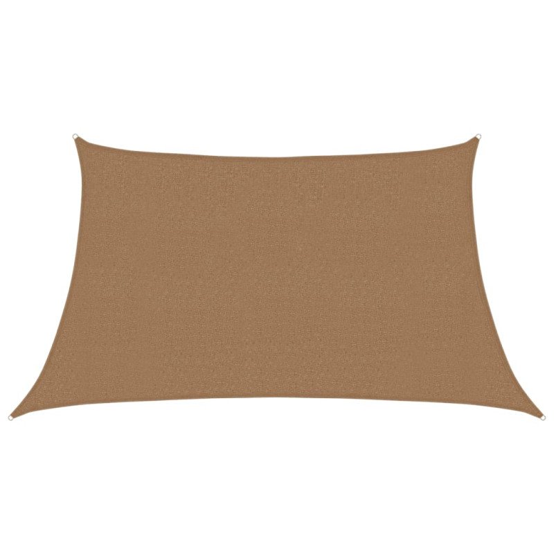 vidaXL Tieniaca plachta 160 g/m² sivohnedá 3/4x2 m HDPE