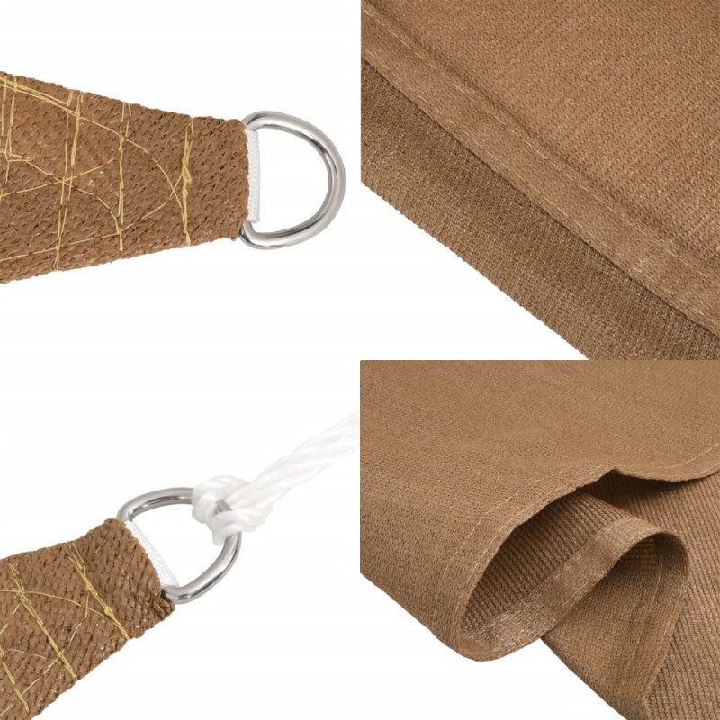 vidaXL Tieniaca plachta 160 g/m² sivohnedá 3/4x2 m HDPE