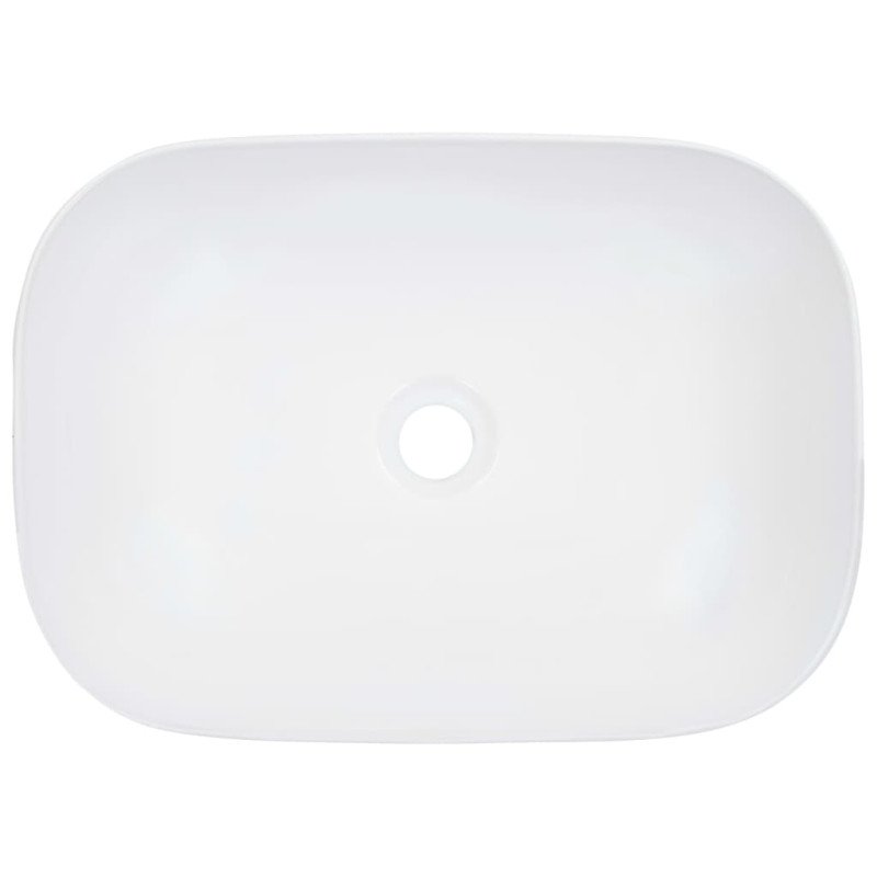vidaXL Umývadlo 45,5x32x13 cm keramické biele