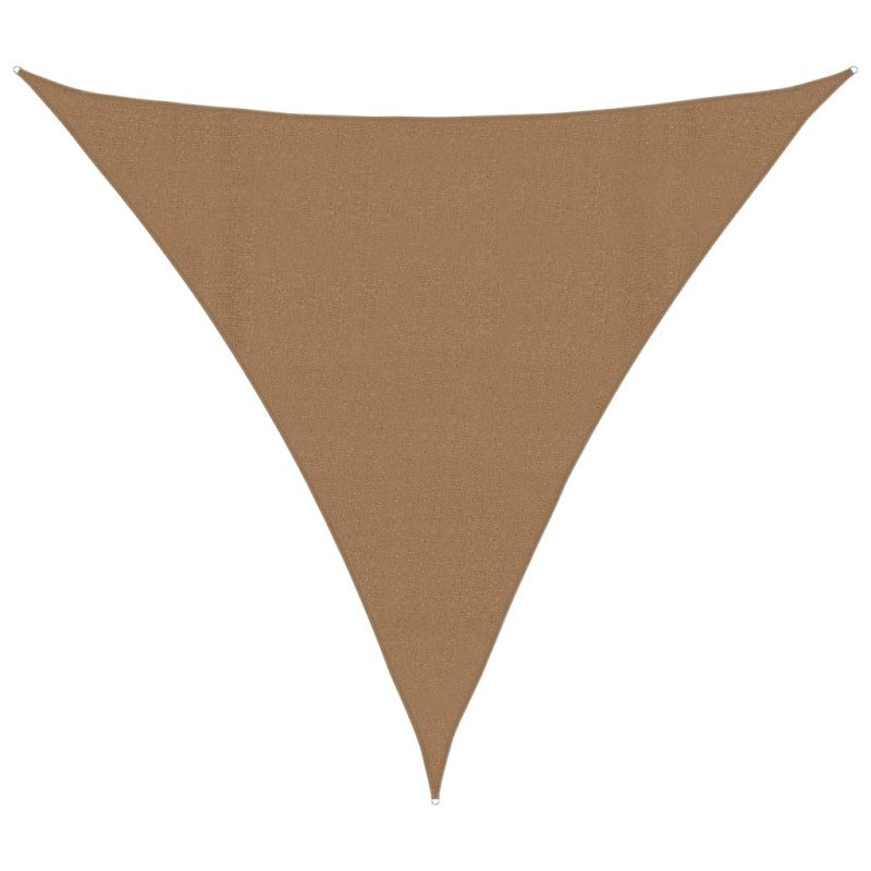 vidaXL Tieniaca plachta 160 g/m² sivohnedá 4,5x4,5x4,5 m HDPE