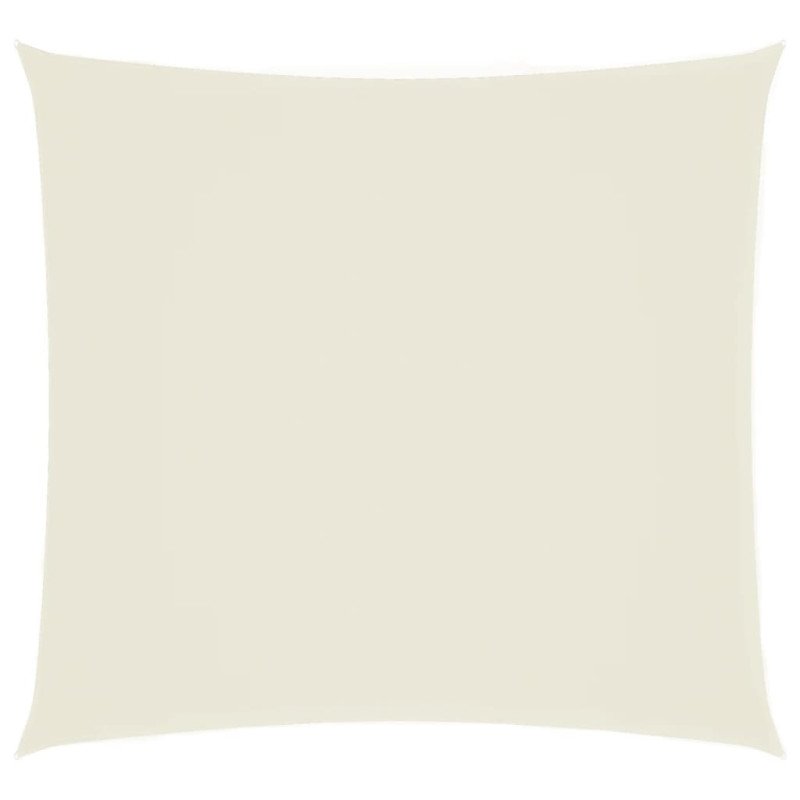 vidaXL Tieniaca plachta, oxford, štvorcová 6x6 m, krémová