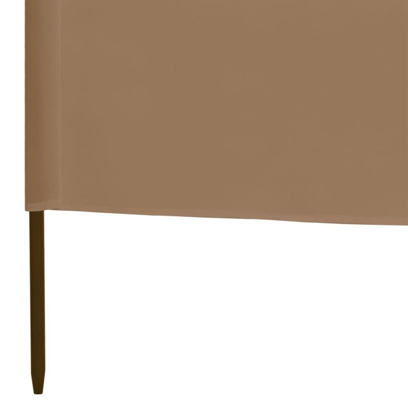 vidaXL 3-panelová zábrana proti vetru látková 400x160 cm sivo-hnedá