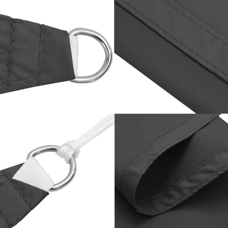 vidaXL Tieniaca plachta, oxford, obdĺžniková 2x3 m, antracitová