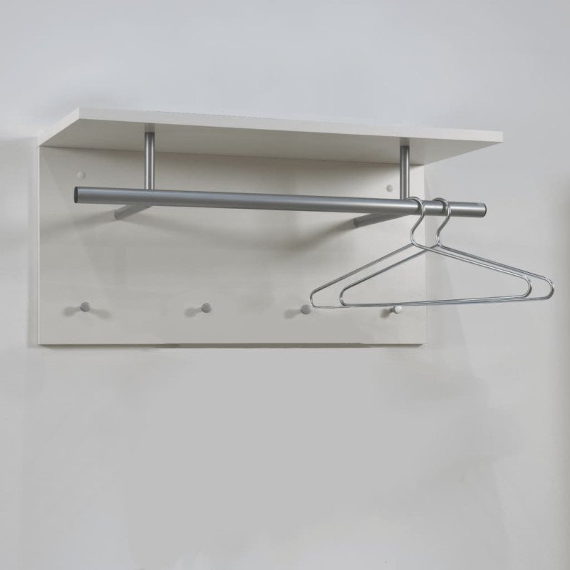 FMD Nástenný vešiak 72x29,3x34,5 cm biely