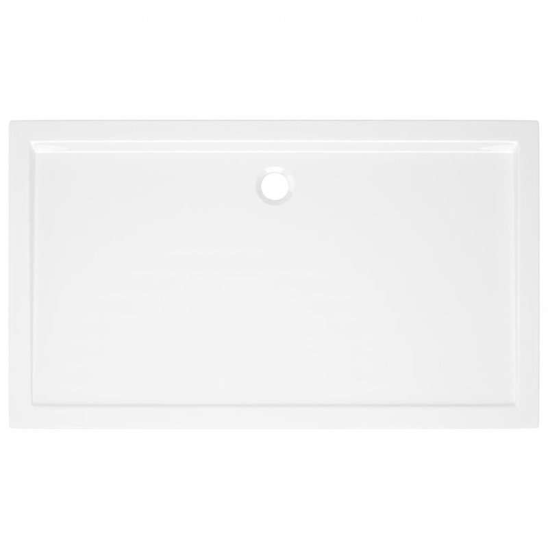 vidaXL Obdĺžniková sprchová vanička z ABS biela 70x120 cm