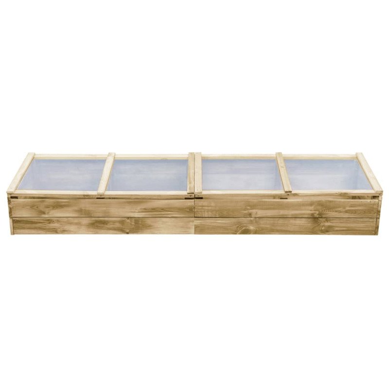 vidaXL Skleník, impregnovaná borovica 200x50x35 cm